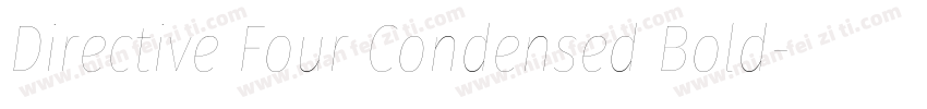 Directive Four Condensed Bold字体转换
